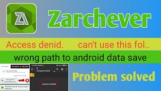 zarchiver access is denied problem  cant use this folder zarchiver  zarchiver copy paste problem [upl. by Oiralih]