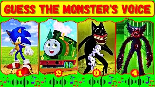 Guess Monster Voice 💥 Sonic EXE Thomas And Friends Cartoon Cat Killy Willy Coffin Dance [upl. by Wendalyn]