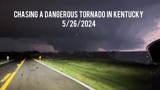 Chasing Down A Powerful Tornado in Western Kentucky EF3 Eddyville to Earlington Tornado 5262024 [upl. by Whiney710]