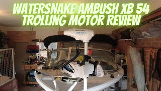 Watersnake  AMBUSH XB 54 Trolling Motor Fitout [upl. by Anerul]