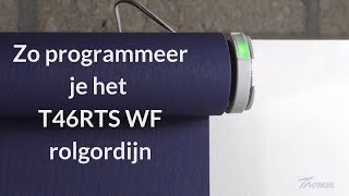 Volledige afstelling van elektrisch rolgordijn met sonesse wirefree RTS motor [upl. by Ecnerret739]