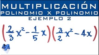 Multiplicación de expresiones algebraicas  Polinomio por polinomio  Ejemplo 2 [upl. by Nolyat]