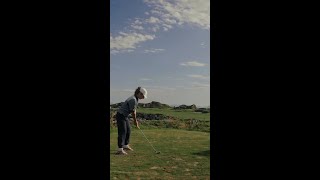 The 1st tee at Lofoten Links ⛰️ [upl. by Ignatia]