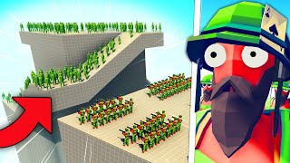 Zombie Fortress VS VIETNAM INFANTRY Battle  Totally Accurate Battle Simulator [upl. by Schreibe]