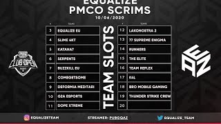 EQUALIZE PMCO SCRIMS [upl. by Suivatnod]