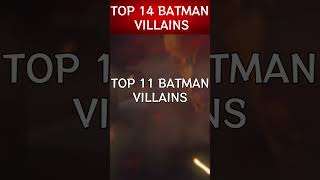 Top 11 Batman Villains  batman villains ranked [upl. by Orazio]