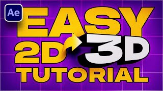 Easy 2D to 3D In After Effects [upl. by Mir735]