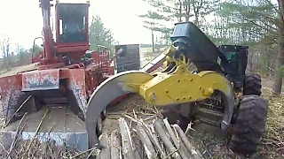 INCREDIBLE WOOD CHIPPER ACTION [upl. by Orravan]