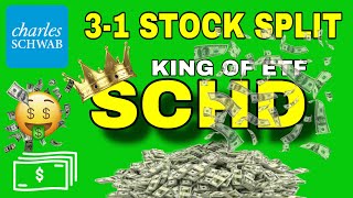 BREAKING  SCHD 3 FOR 1 STOCK SPLIT OCTOBER 10 LOWER PRICE PER SHARE PLUS DIVIDEN INCREASE [upl. by Anu]