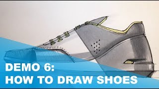 Demo 6 How To Draw Sneakers Basic Footwear Proportions [upl. by Arlynne]