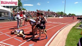 FINISH 2017 OFSAA Track senior boys 3000m [upl. by Ahgiel]