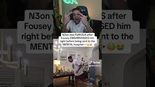 N3on Was FURIOUS After FouseyTube EMBARRASSED Him Right Before Being Sent To Hospital 😮 shorts [upl. by Irik]