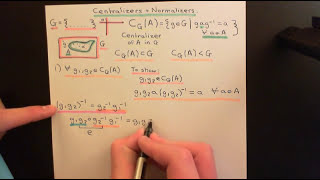 Centralizers and Normalizers Part 1 [upl. by Brita]