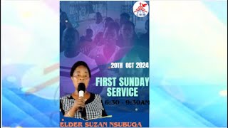 20 OCT2024  ELDER NSUBUGA SUZAN  SUNDAY FIRST SERVICE  SUNDAY 1ST SERVICE UCC BWAISE [upl. by Vin338]