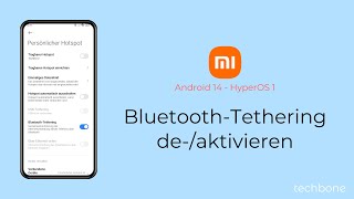 BluetoothTethering aktivieren oder deaktivieren  Xiaomi Android 14  HyperOS 1 [upl. by Herra]