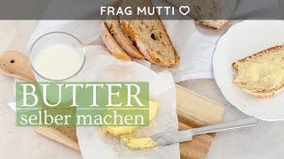 Butter selber machen 🧈💕 aus nur 1 Zutat [upl. by Ednarb]