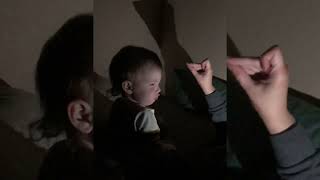 Baby Confused By Shadow Puppets [upl. by Hebner]