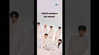 ONEUS members favourite animal 🌎 🌙 oneus kpop ytshorts shorts shortvideo [upl. by Ahl]