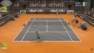 Novak Djokovic VS Auger Aliassime  Tennis Elbow 4 CPU vs CPU Gameplay [upl. by Remark]