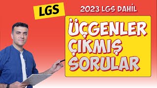 8sınıf Üçgenler LGSde Çıkmış Sorular 2023 dahil  PDF [upl. by Archaimbaud]