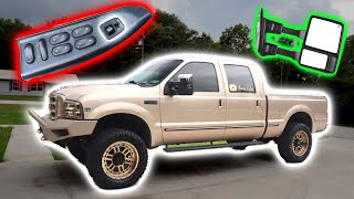 How To Wire amp Add Power Mirrors To Your F250350  19992007 Ford F250350 [upl. by Laney70]