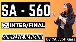 SA 560 quotSubsequent Eventsquot Quick revision  CA Inter  CA Final  By CAJyotiGarg ​ [upl. by Enitsirk519]