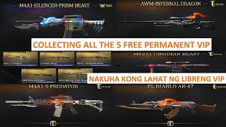 COLLECTING ALL THE 5 FREE PERMANENT VIP IN CROSSFIRE PH [upl. by Killigrew]