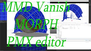 How to add a MMD material Vanish Morph With PMX editor [upl. by Yhtur]