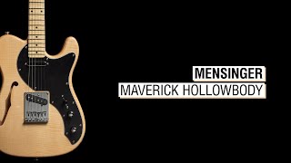 Mensinger Maverick Hollowbody Flamed Maple  Haeussel SC Broad TE [upl. by Weslee]