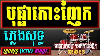 បុប្ផាកោះញែក ភ្លេងសុទ្ធ អកកាដង់ ឱស្រុកកោះញែក ភ្លេងសុទ្ធ karaoke bopha Koh nhek Karaoke cover Lyrics [upl. by Basilio]