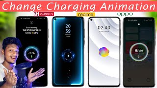 How to Change Charging Animation Realme Ui  Realme Oppo OnePlus Charging Animation Change [upl. by Deirdre505]