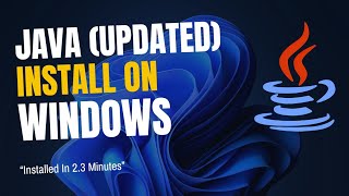 How to Install Java JDK 21 on Windows 1011 2024 Update [upl. by Kcirddor]