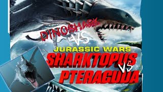 Sharktopus VS Pteracuda VS Dinoshark  Fight Scene [upl. by Llennor989]