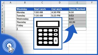 How to Calculate Hours Worked in Excel [upl. by Hilario631]