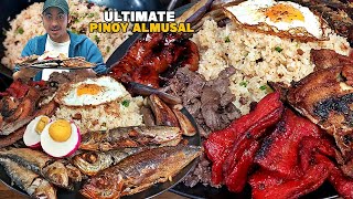 ULTIMATE Pinoy ALMUSAL Pork Belly Tocino Beef Tapa Vigan Longanisa Tinapa Pritong Bangus Tuyo [upl. by Arol13]