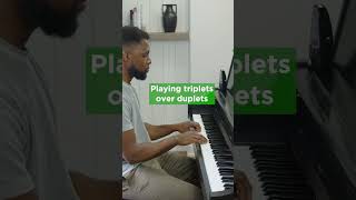 Playing triplets over duplets Rhythm exercise for piano [upl. by Elak]