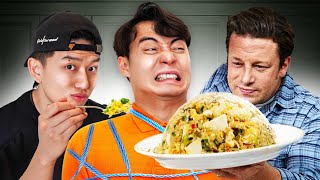 I Forced Uncle Roger to eat Jamie Oliver’s Fried Rice ft mrnigelng [upl. by Anayk]