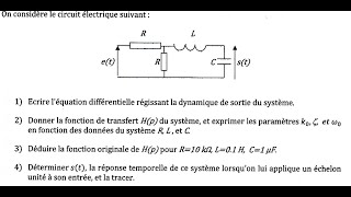 Exercice de La fonction de transfert dun circuit électrique [upl. by Pavia373]