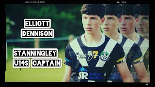 Player Reel  Elliott Dennison  Stanningley U14s  Halfback  Captain [upl. by Ellevehc]