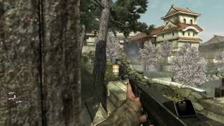 Call Of Duty World At War Multiplayer 25 Kill Streak Thompson Castle Montage [upl. by Prinz]