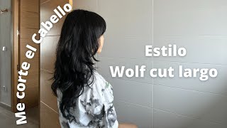 Me corte el cabello sola WOLF CUT [upl. by Elocaj]