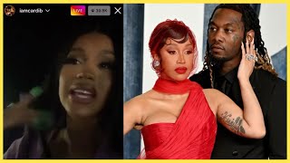 Cardi B Breaks Down in Tears While GOING OFF on Offset on Instagram live [upl. by Ailemak156]