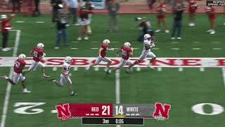 Dante Dowdell 49yard TD run  2024 spring game [upl. by Netsrek624]