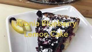 Aronia Blueberry Lemon Cake  superberriescom [upl. by Marcellus304]