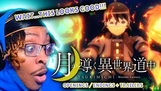 THE MOST UNDERRATED ISEKAI  Tsukimichi Moonlit Fantasy OpeningEndings  Trailers REACTION [upl. by Guido812]