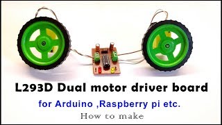 l293d dual motor driver Board  How to make [upl. by Tracee]