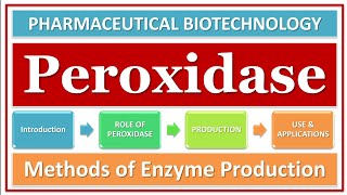 PEROXIDASE ENZYME  ROLE amp FUNCTION  PRODUCTION  ISOLATION  MICROBIAL ENZYME  APPLICATION [upl. by Tertius120]