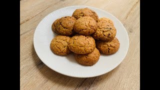 Easy oatmeal cookies with chocolate 🍪 🍪 🍪  New recipe  Cookies  Chocolate  Oatmeal [upl. by Ahsekam181]