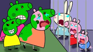 Children Crying Behind Prison Seeing Mummy Preyed by Zombies  Peppa Pig Fanmade Coloring Story [upl. by Connelly753]