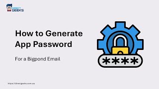 Bigpond Email Unlock App Password Fast Direct Geeks Guide [upl. by Josefina]